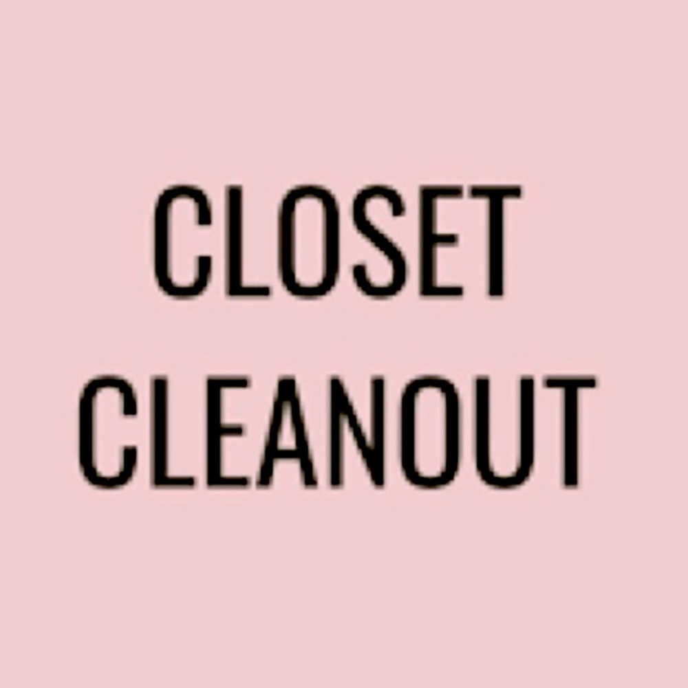 Closet Cleanout Underway!